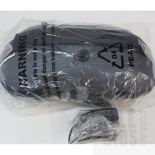 Bella Vita Heated 3D Shiatsu Massage Pillow and Trafalgar Jersey Quilt Cover Set (Grey Marle, King) - Lot of 2 - ORP $99.98