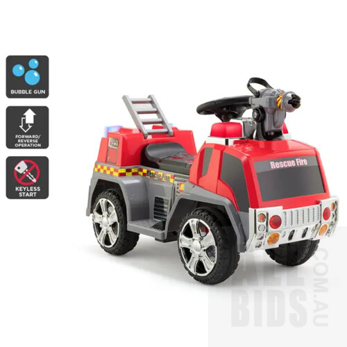 Kogan Kids Ride-On Fire Engine - ORP $119.00