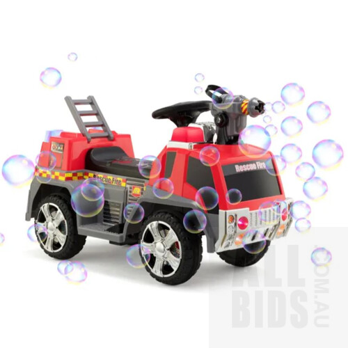 Kogan Kids Ride-On Fire Engine - ORP $119.00