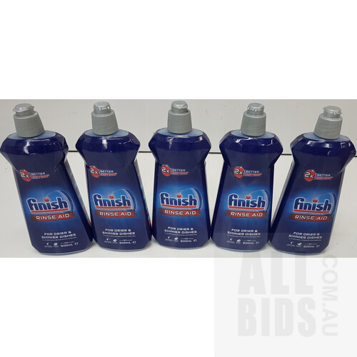 Finish 500ml Dishwashing Rinse Aid - Lot of 5 - ORP $75.00