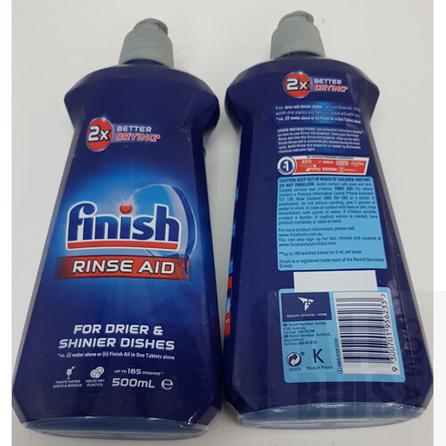 Finish 500ml Dishwashing Rinse Aid - Lot of 5 - ORP $75.00