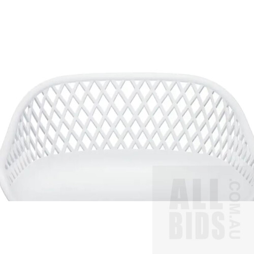Ovela (Set of 2) Leerdam Bar Stools White - ORP $129.00