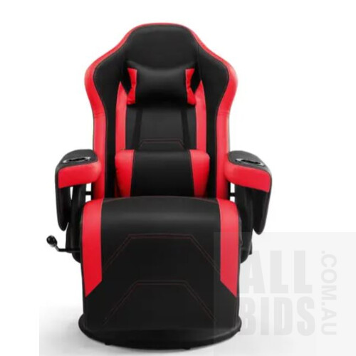 Ergolux Hotshot Recliner Gaming Chair (Black/Red) - ORP $239.00