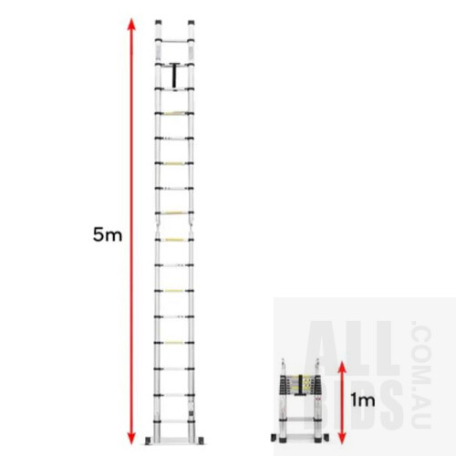 Kogan 5m Telescopic Foldable Ladder ORP $179.00