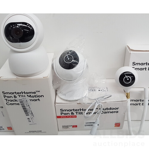 Assorted Kogan Indoor and Outdoor Security Cameras - Lot of 5 - Total ORP $315.95