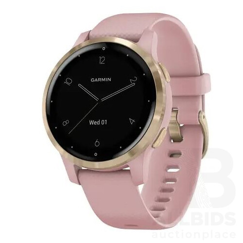 Garmin Vivoactive 45 (Dust Rose With Light Gold Hardware) - International Model - ORP $455.00