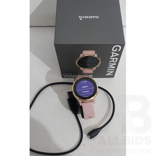 Garmin Vivoactive 45 (Dust Rose With Light Gold Hardware) - International Model - ORP $455.00