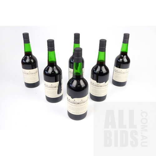 Six Bottles of Old Parliament House Port, 750ml
