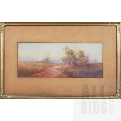 Two Framed Australian Watercolour Paintings, largest 15 x 35 cm (2)