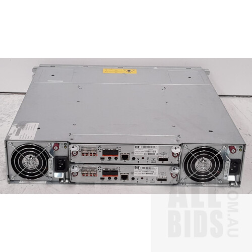 HP (FCLSE-0801) StorageWorks 24 Bay Hard Drive Array (19.8TB Installed) with Controller Modules