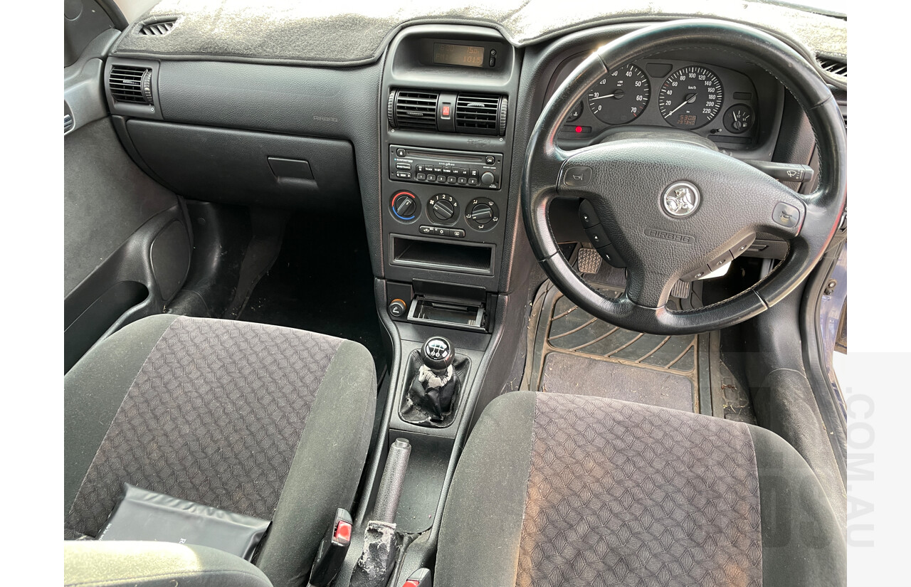 5/2003 Holden Astra CD TS 5d Hatchback Blue 1.8L