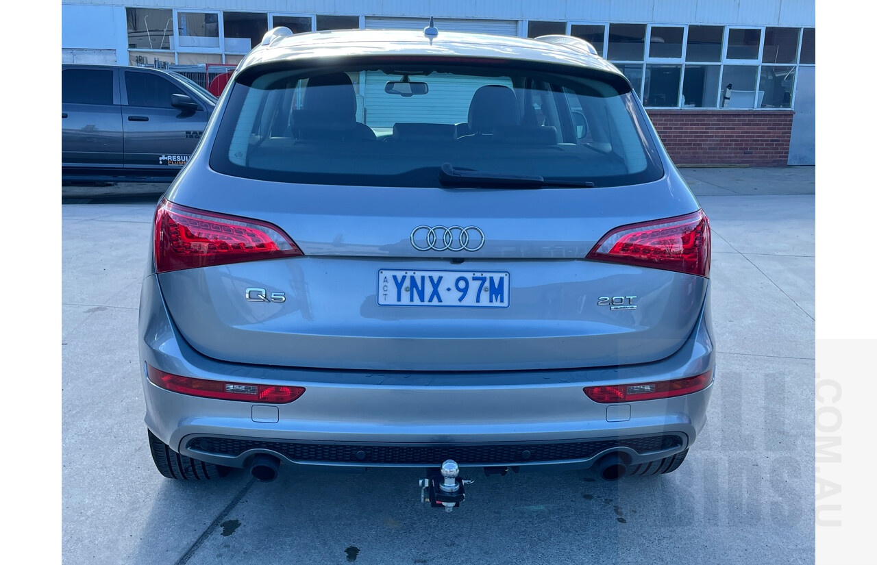 7/2011 Audi Q5 2.0 TFSI Quattro 8R MY12 4d Wagon Grey 2.0L