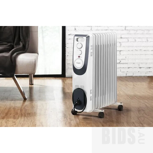 Kogan Smarterhome™ Premium Oil Heater (2400W, 11 Fin, White) 