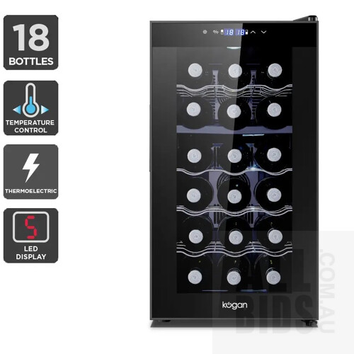 kogan 18 bottle wine fridge