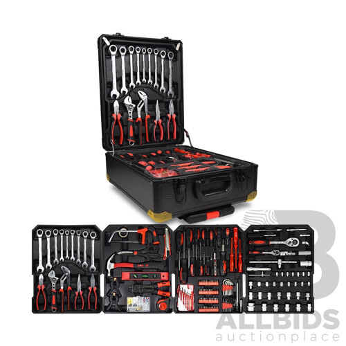 Giantz 1000 Piece Tool Kit Set Trolley Box - ORP $143.95