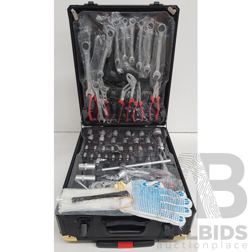 Giantz 1000 Piece Tool Kit Set Trolley Box - ORP $143.95