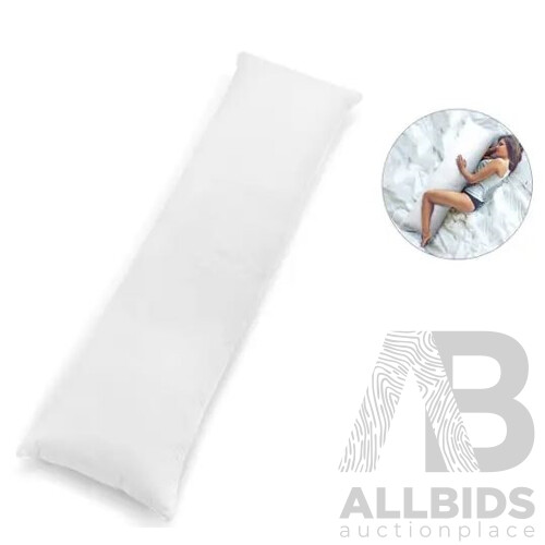 Ovela Memory Foam Bed Wedge Pillow and Alternative to Down Microfibre Body Pillow - Lot of 2 - Total ORP $84.98