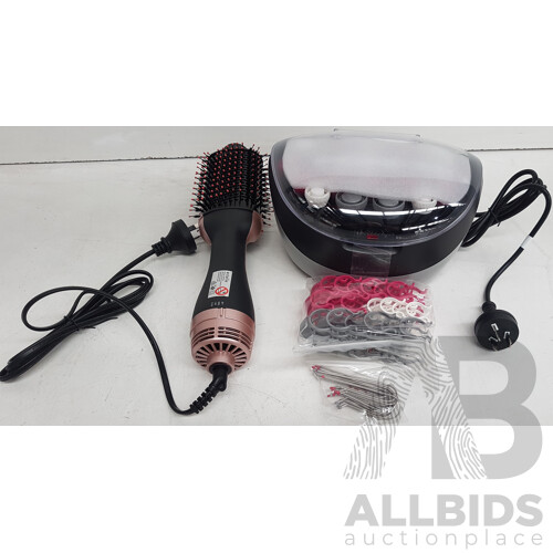 Remington Pro Shine Hot Rollers and Estelle Hot Air Dryer and Volumizer Brush