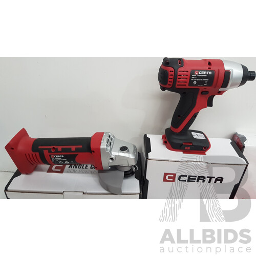 Certa Tools, Batteries, and Chargers - Lot of 7 - Total ORP 261.94