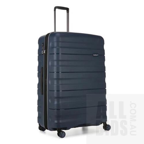 Antler Juno 2 Large Size Spinner 80cm Hardside Luggage Suitcases Navy - ORP $130.00