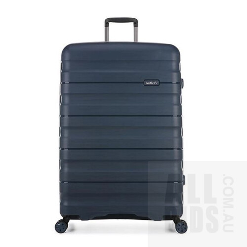 Antler Juno 2 Large Size Spinner 80cm Hardside Luggage Suitcases Navy - ORP $130.00