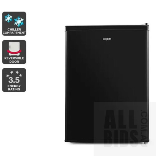 Kogan 65L Bar Fridge - Black - ORP $209.00