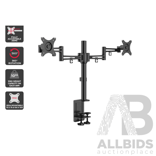 Kogan Dual Monitor Mount & Adjustable Laptop Stand