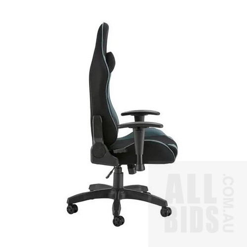 Ergolux Reaper Gaming Chair (Black, Grey) - ORP $129.00