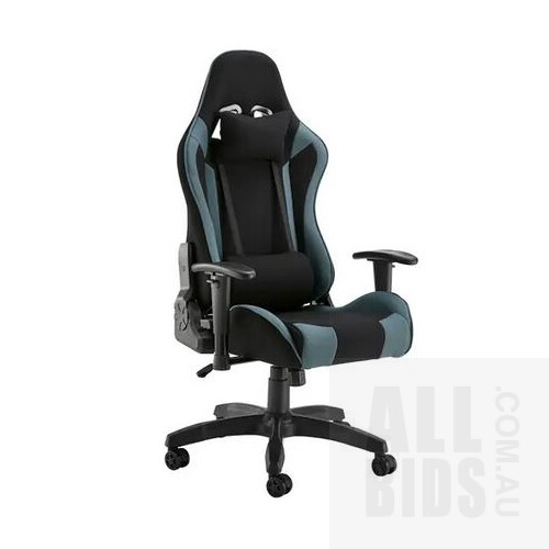 Ergolux Reaper Gaming Chair (Black, Grey) - ORP $129.00