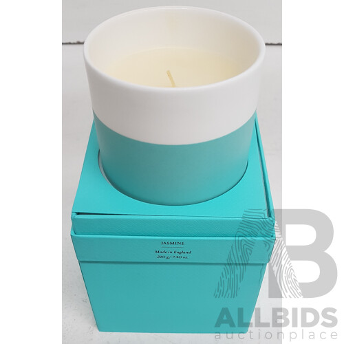 Tiffany & Co. Colour Block Candle 210g (Jasmine, 7.40 Oz)
