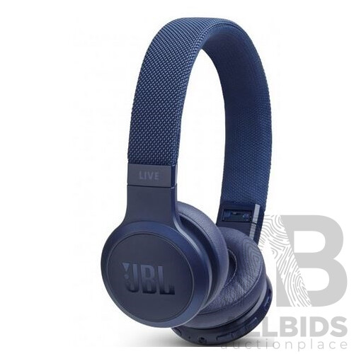 JBL Live 400BT Wireless on Ear Headphones (Blue) - ORP $94.00