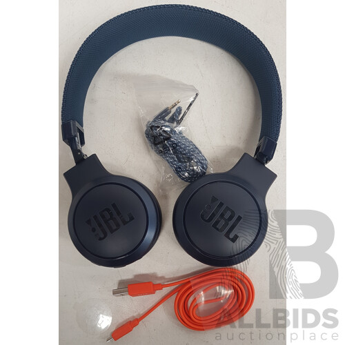 JBL Live 400BT Wireless on Ear Headphones (Blue) - ORP $94.00