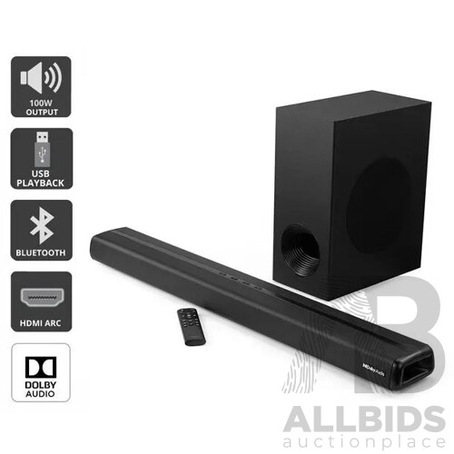 Kogan 2.1 Soundbar With Wireless Subwoofer - ORP $199.00