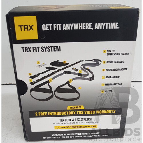 TRX Fit System Suspension Trainer - ORP $299.00