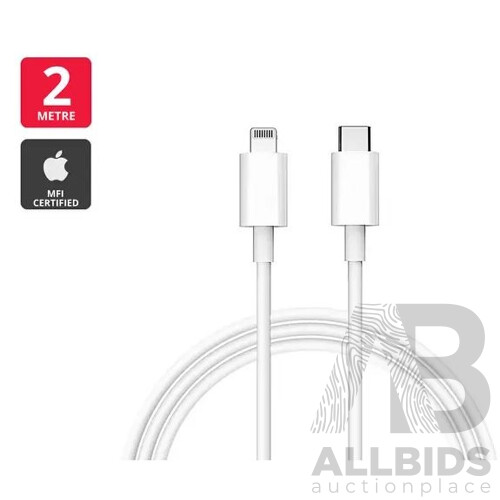 Apple Pencil (2nd Generation) With Apple MFI Certified USB-C to Lightning Cable (2m) - Lot of 2 - Total ORP $218.99