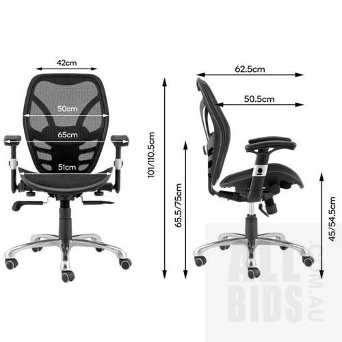 Matt Blatt Aeron Style Ergonomic Chair - Replica - ORP $289.00