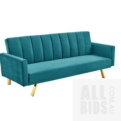 Shangri-La Lena Sofa Bed (Teal) - ORP $339.00