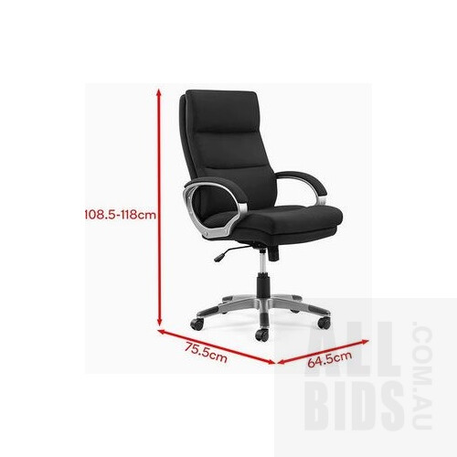 Ergolux Brooklyn Office Chair (Black) - ORP $249.00