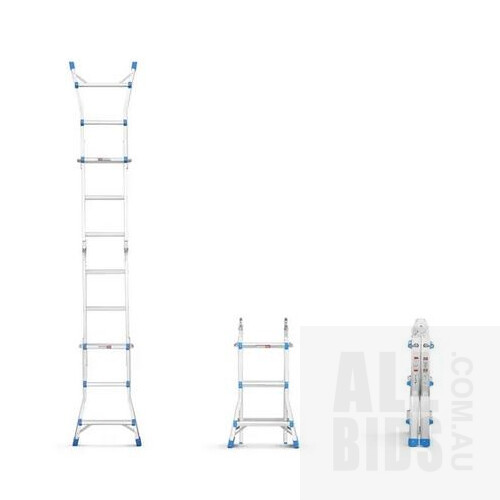 Certa 2.8m Multipurpose Foldable Ladder With Platform - ORP $109.00