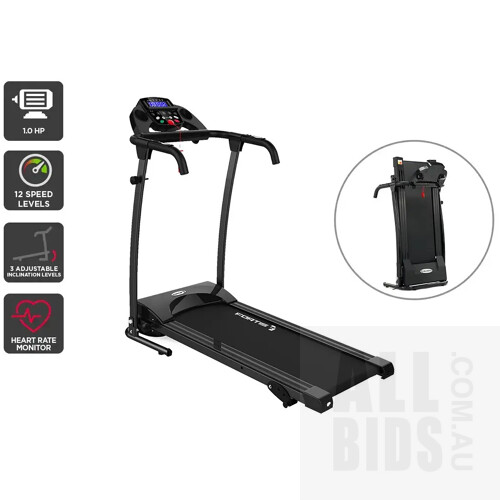 Fortis 360mm Belt Adjustable Incline Electric Treadmill - ORP $329.00