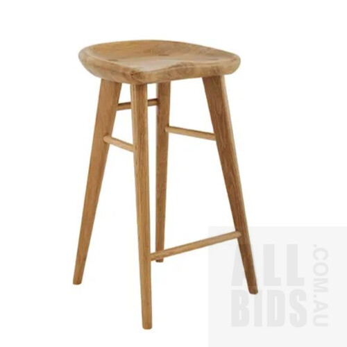 Matt Blatt Saddle Stool 65cm (Oak) - ORP $369.00