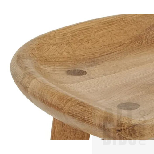 Matt Blatt Saddle Stool 65cm (Oak) - ORP $369.00