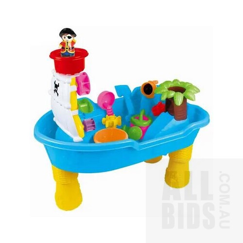 Fur Real Blossom My Bestiecorn Interactive Pet Toy (Pink) and GEM Toys Pirate Ship Sand and Water Table - Lot of 2 - ORP $233.95
