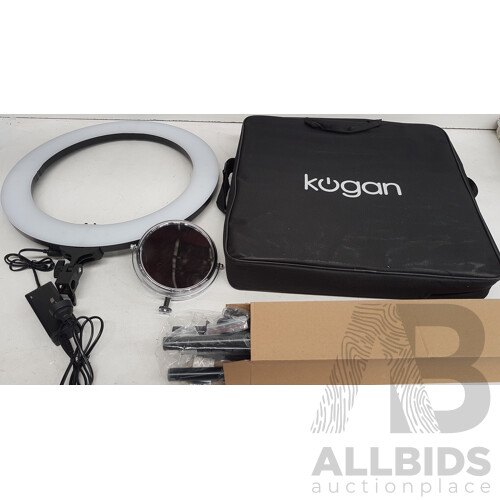 Kogan 19" LED Ring Light Creators Kit with Tripod - ORP $79.99 