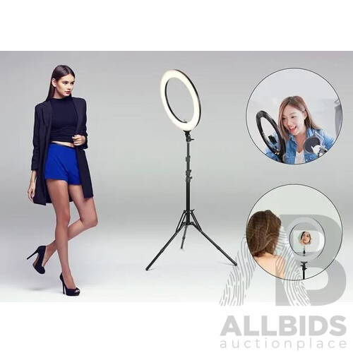 Kogan 19" LED Ring Light Creators Kit with Tripod - ORP $79.99 