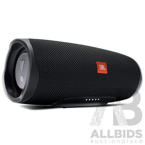 JBL Charge 4 Portable Waterproof Bluetooth Speaker (Black) - ORP $199.00