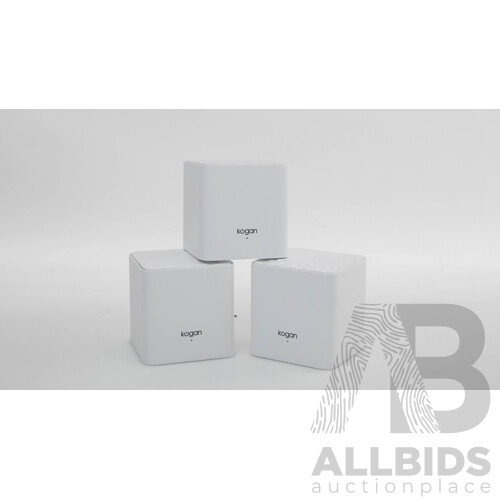 Kogan Home Mesh WiFi 3 Pack, Laptop Stand & 2 Keyboards - Lot of 4 - ORP $215.00