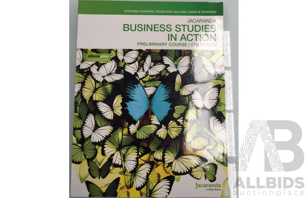 Jacaranda Business Studies in Action Parlimentary Course 5th Edition - Lot of 14 - ORP $1246.00