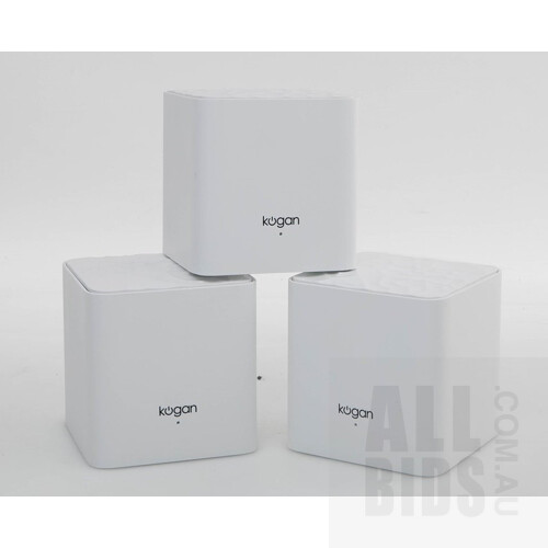 Kogan Ax1200 Whole Home Mesh Wi-Fi System 3 Pack - ORP $129