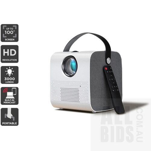 Kogan 3000 Lumens HD Wi-Fi Mini Projector (M500) - ORP $152.73